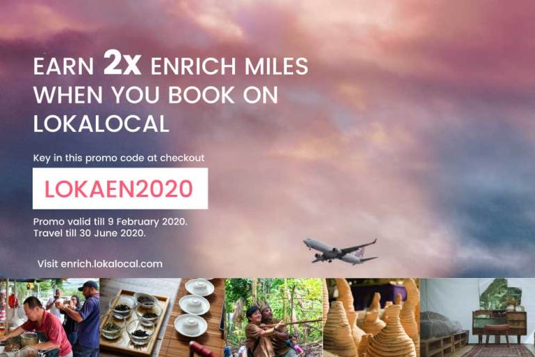 Earn 2x Enrich Miles when you book LokaLocal activities & tours